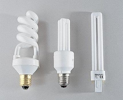 Fluorescent lamps of different configurations