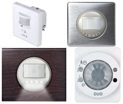 Range of lamps with sensors