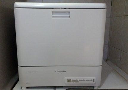 Electrolux brand countertop dishwasher