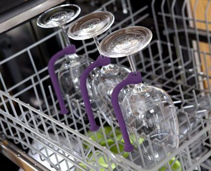 Glasses in the dishwasher