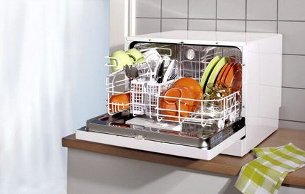 Countertop dishwasher