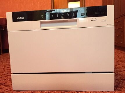 Testing the Corting dishwasher