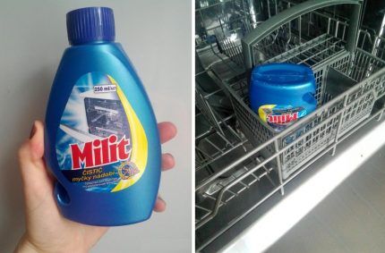 Inexpensive dishwasher cleaner Milit