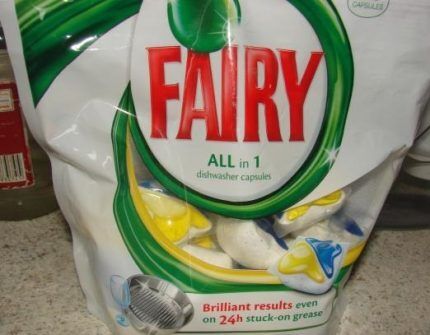 Fairy All in 1 product packaging