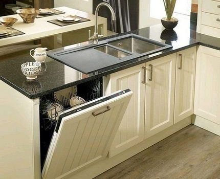 Dishwasher built in furniture set