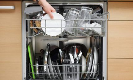 Loading the dishwasher