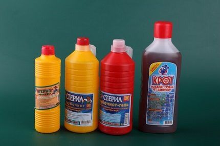 Drain cleaning products