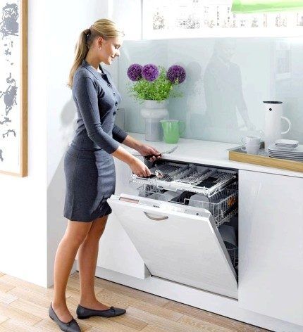 The advantage of a built-in dishwasher