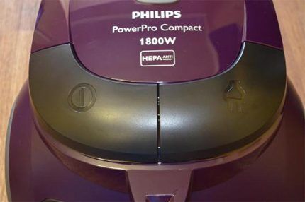 Philips FC8472-1 control keys