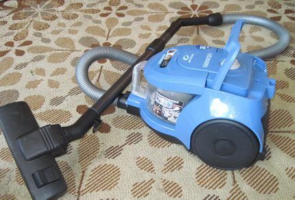 Working equipment of the vacuum cleaner