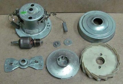 Disassembled Samsung vacuum cleaner motor