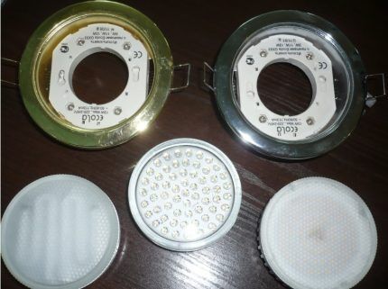 Luminaires with built-in LEDs
