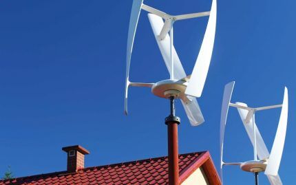 Wind turbine for a private house