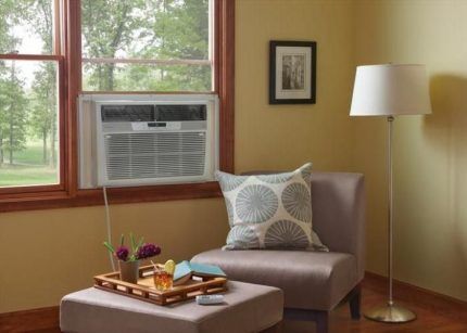 Window air conditioner in the interior