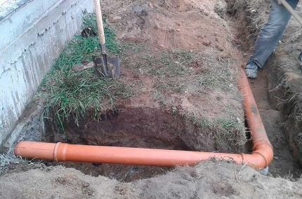 Pipe laying depth