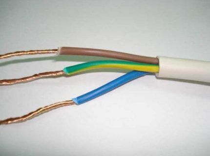 Wire strands are prepared for connection