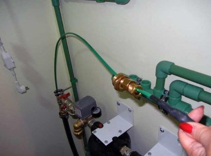 Heating system installation process