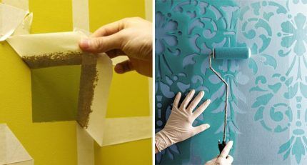 Applying latex paint