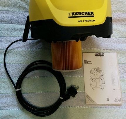 Karcher vacuum cleaner cord