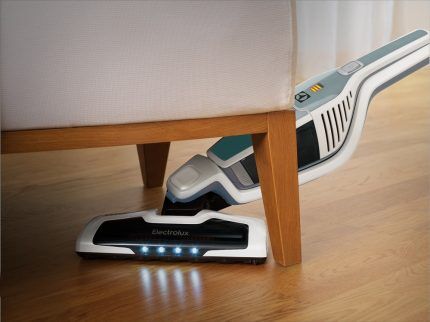 Vacuuming under furniture