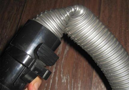 Hose bent at a steep angle