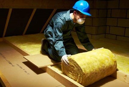 Glass wool insulation