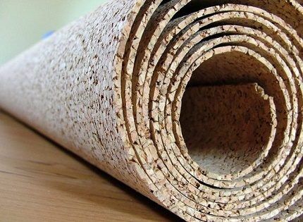 Cork insulation