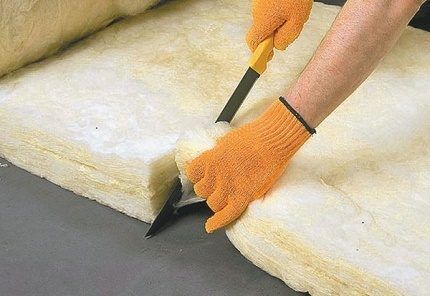 Glass wool as insulation