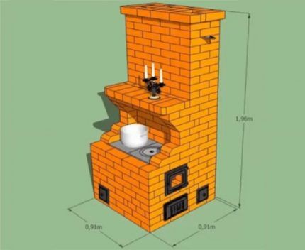 Small brick oven