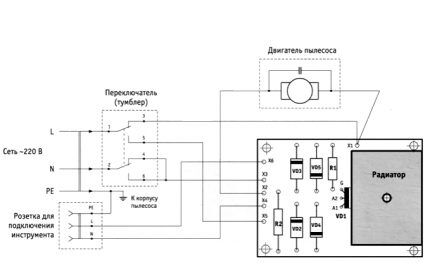 Schema di collegamento elettrico