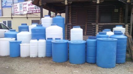 Sealed water tanks