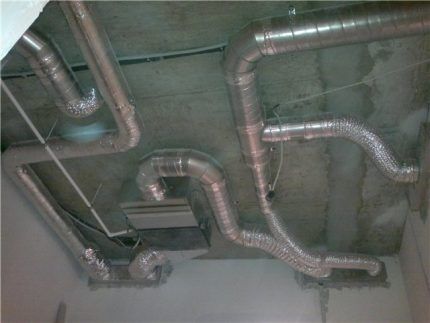 Placement of duct system air ducts