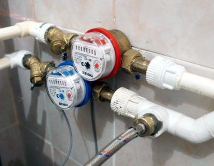 Hot and cold water meters