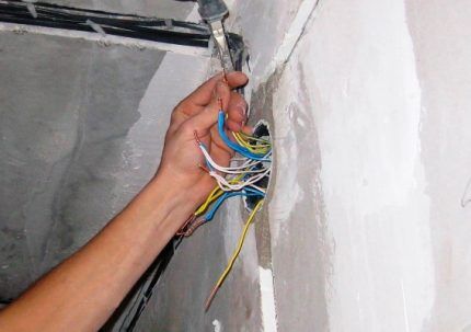 Junction box installation