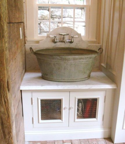 Lavabo fait maison avec évier