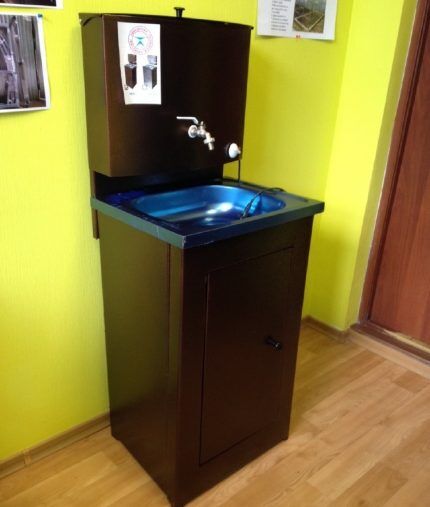 Lavabo chauffant pour résidence d'été