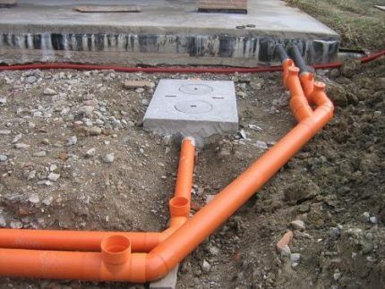 Plastic pipes for drainage