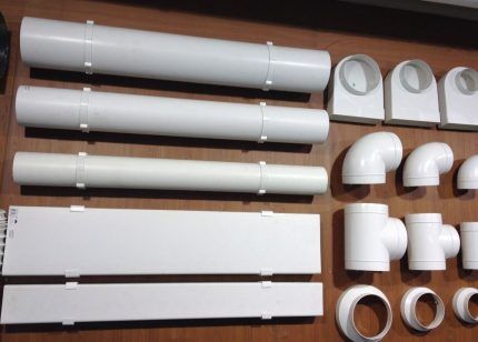 Types of plastic air ducts