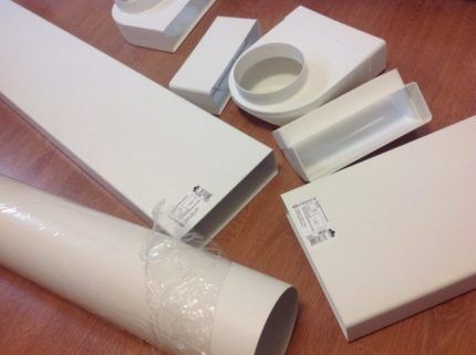 Tuyaux quadrangulaires en plastique pour la ventilation