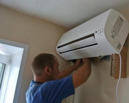 Connecting the air conditioner directly