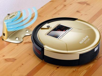 Returning the robot vacuum cleaner to base