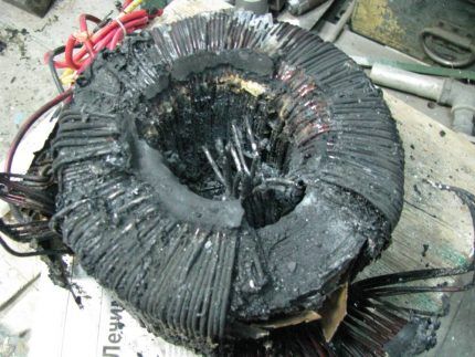 Burnt out refrigerator motor
