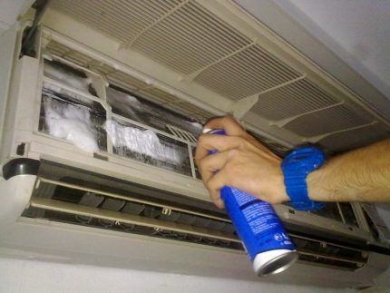 Air conditioner cleaning process
