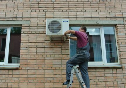 Instalación con eliminación mínima de bloques.