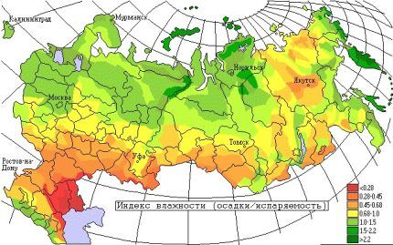 Humidity map