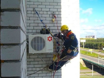 Installation of air conditioners