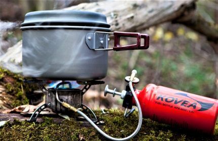 Portable camping burner