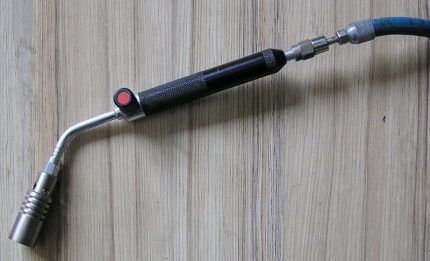 Propane torch for soldering