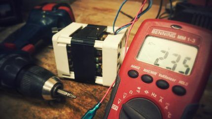 Checking with an analog multimeter