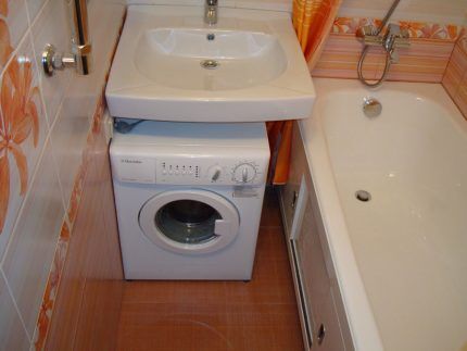 Electrolux washing machine under the sink